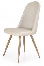 Jedilniški stol K214 - bež/medeni hrast