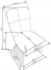 Halmar - Jedilniški stol K269