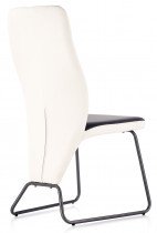 Halmar - Jedilniški stol K300 - bela/črna