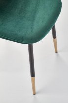 Halmar - Jedilniški stol K379 - temno zelen
