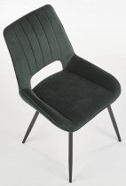 Halmar - Jedilniški stol K404 - temno zelen