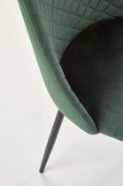 Halmar - Jedilniški stol K405 - temno zelen