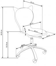 Halmar - Pisarniški stol Kitty 2