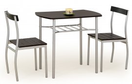 Halmar - Jedilna miza Lance + 2 stola -  wenge