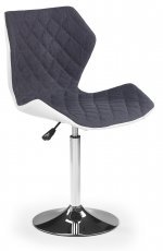 Halmar - Barski stol Matrix 2 - bel/siv