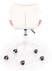 Halmar - Pisarniški stol Matrix 3 - roza/bel