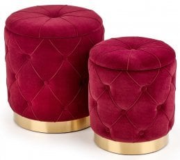 Tabure Polly - temno rdeč