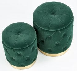 Tabure Polly - temno zelen