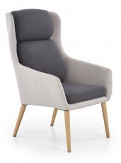 Fotelj Purio - svetlo siv/temno siv