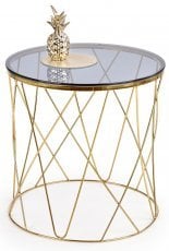 Klubska miza Selena - zlata