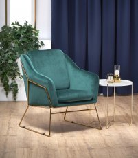 Halmar - Fotelj Soft 3 - temno zelen