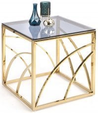 Klubska miza Universe kvadratasta - zlata