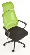 Halmar - Pisarniški stol Valdez - črn/zelen