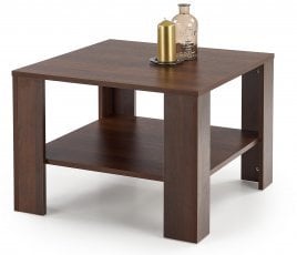 Klubska miza Kwadro kvadratasta - temni oreh