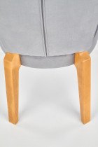 Jedilniški stol Rois - medeni hrast/siva