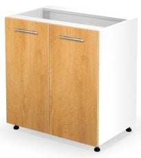 Spodnja kuhinjska omara Vento D-80/82 - bela/medeni hrast
