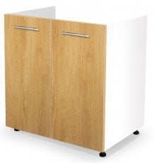 Spodnja kuhinjska omara Vento DK-80/82 - bela/medeni hrast