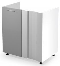 Spodnja kuhinjska omara Vento DK-100/82 - bela/svetlo siva