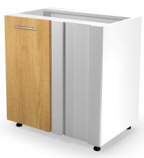 Spodnja kuhinjska omara Vento DN-100/82 - bela/medeni hrast