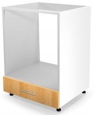 Spodnja kuhinjska omara za pečico Vento DP-60/82 - bela/medeni hrast