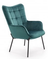 Fotel Castel l - temno zelen