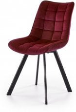 Jedilniški stol K332 - temno rdeč