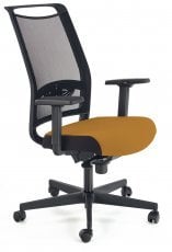 Pisarniški stol Gulietta - črn/gorčica