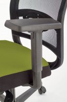 Halmar - Pisarniški stol Guilietta - črn/zelen