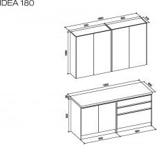 Halmar - Kuhinjski blok Idea 180