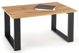 Klubska miza Libra - votan hrast/črna