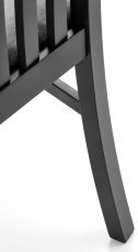 Halmar - Jedilniški stol Gerard 7 - črn/Monolith 85
