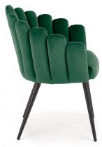 Halmar - Jedilniški stol K410 - temno zelen