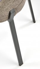 Halmar - Jedilniški stol K439 - temno siv/bež