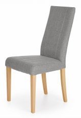 Jedilniški stol Diego - siv/medeni hrast