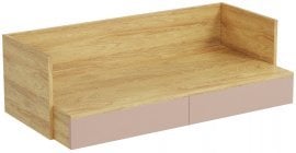 Mobius pisalna miza 2S - hikora hrast/roza