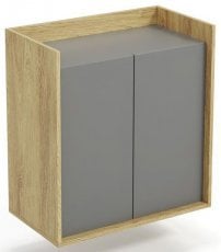 Kabinet Mobius 2D - hikora hrast/siv