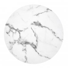Halmar - Klubska miza Adrianna - beli marmor/črna