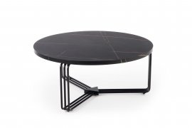 Halmar - Klubska miza Antica - črni marmor/črna