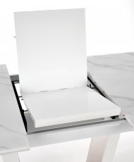 Halmar - Raztegljiva jedilna miza Blanco - beli marmor/bela