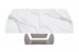 Halmar - Raztegljiva jedilna miza Blanco - beli marmor/bela