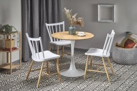 Miza Sting - zlati hrast/bela