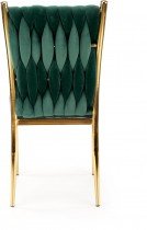 Halmar - Jedilni stol  K436 - temno zelena/zlata