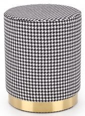 Tabure Aruna - črn/bel/zlat