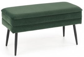 Klop s funkcijo za shranjevanje Velva - temno zelena/črna