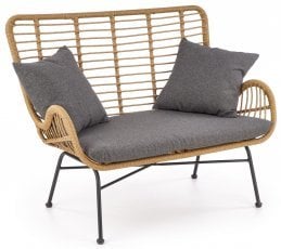 Kavč Ikaro XL - naravna/siva