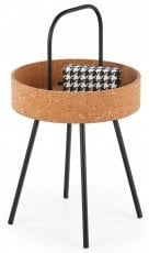 Klubska miza Masha - naravna/črna