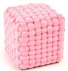 Tabure Rubik - svetlo roza