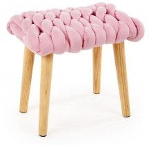 Stol brez naslona Yeti - svetlo roza