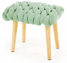 Stol brez naslona Yeti - svetlo zelen