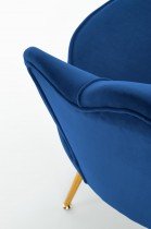 Halmar - Fotelj Amorinito XL - temno moder
